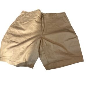 Classic Tan Flat Front Men's Shorts